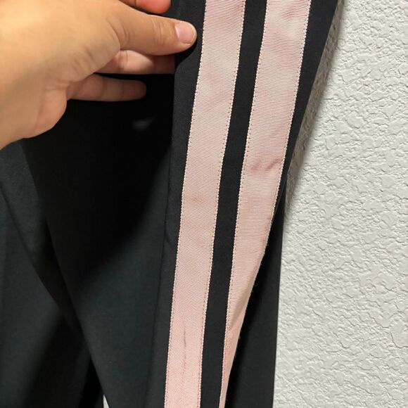 See Rose Go Womens High Rise Straight Tailored Track Pants Black 18 Striped - Picture 11 of 16